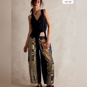 We the free Free people ever after pieced Barrel jeans